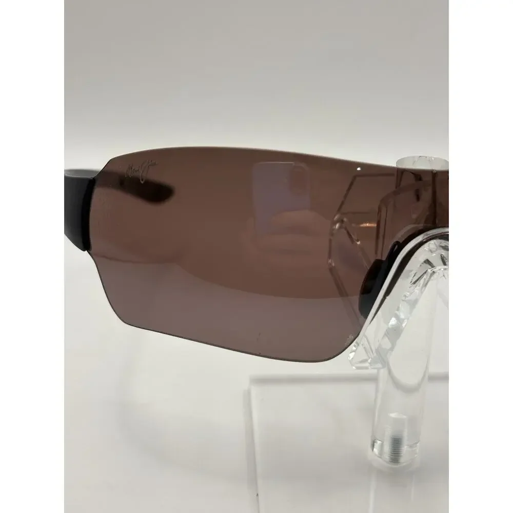 Maui Jim Night Dive MJ521-03M Brown Shield Sunglasses Made in Japan